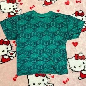 DC Green Graphic T-Shirt L